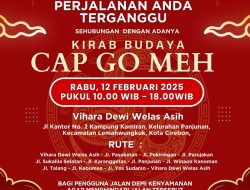 Kirab Budaya Cap Go Meh Digelar 12 Februari 2025, Ini Rutenya