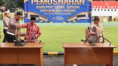 Tak Hanya Ditindak, Ribuan Knalpot Bising Akan Jadi Tugu Edukasi di Cirebon