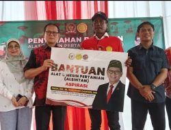 Prof. Rokhmin Dahuri Salurkan Bantuan Alat dan Mesin Pertanian ke Petani di Kabupaten Cirebon