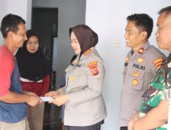 Polresta Cirebon Salurkan Bantuan untuk Korban Longsor Galian C Gunung Kuda
