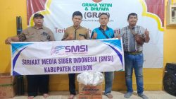 SMSI Kabupaten Cirebon Rutin Gelar “Jumat Berkah”, Bagikan Sembako ke Anak Yatim & Dhuafa
