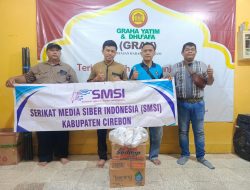 SMSI Kabupaten Cirebon Rutin Gelar “Jumat Berkah”, Bagikan Sembako ke Anak Yatim & Dhuafa