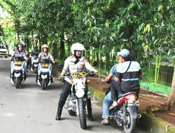 Mengendarai Motor, Kombes Sumarni Lakukan Patroli Kamtibmas dan Tertib Lalu Lintas ke Masyarakat