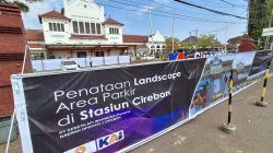 KAI Daop 3 Cirebon Percantik Area Parkir Depan Stasiun