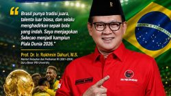 Anggota MPR-DPR RI Prof. Rokhmin Jagokan Brasil Juara Piala Dunia 2026