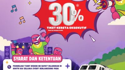 KAI Daop 3 Cirebon Hadir di Event Songlist Festival Cirebon 2026 di GCM, Siap Beri Diskon Tiket Kereta Api