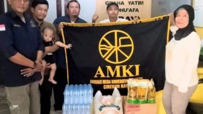AMKI Cirebon Raya Salurkan Sembako ke Graha Yatim Dhu’afa Yayasan Harapan Robbani