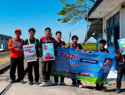KAI Daop 3 Cirebon & Komunitas Pecinta Kereta Api Terus Gelorakan Keselamatan di Perlintasan Sebidang