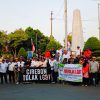 Di Tugu Proklamasi Alun-alun Kejaksan, Para Pemuda Cirebon Teriakan Penolakan LGBT