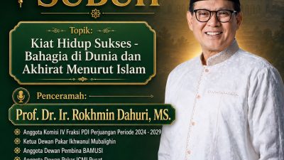 Ikuti Tausiyah Shubuh Bersama Prof. Rokhmin di Masjid Nurul Huda di Jalan Cipto Gang Terate pada 17 Agustus 2026