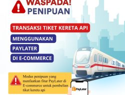 KAI Daop 3 Cirebon Ingatkan Waspadai Penipuan Transaksi Tiket Kereta secara Online Lewat PayLater