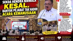 Sekda Hendra Nirmala Kesal, Banyak Pejabat tak Hadiri Acara Kemanusiaan