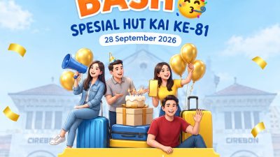 HUT ke-81 KAI, Pelanggan Cukup Bayar 81 Persen dari Harga Tiket