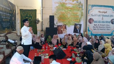 Ratusan Warga Ikuti Maulid Nabi Muhammad SAW sekaligus Haul H. Dahuri & Hj. Dasmira di Gebang Mekar